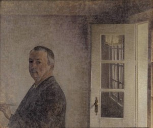 Vilhelm Hammershøi, Selvportræt. Spurveskjul, 1911