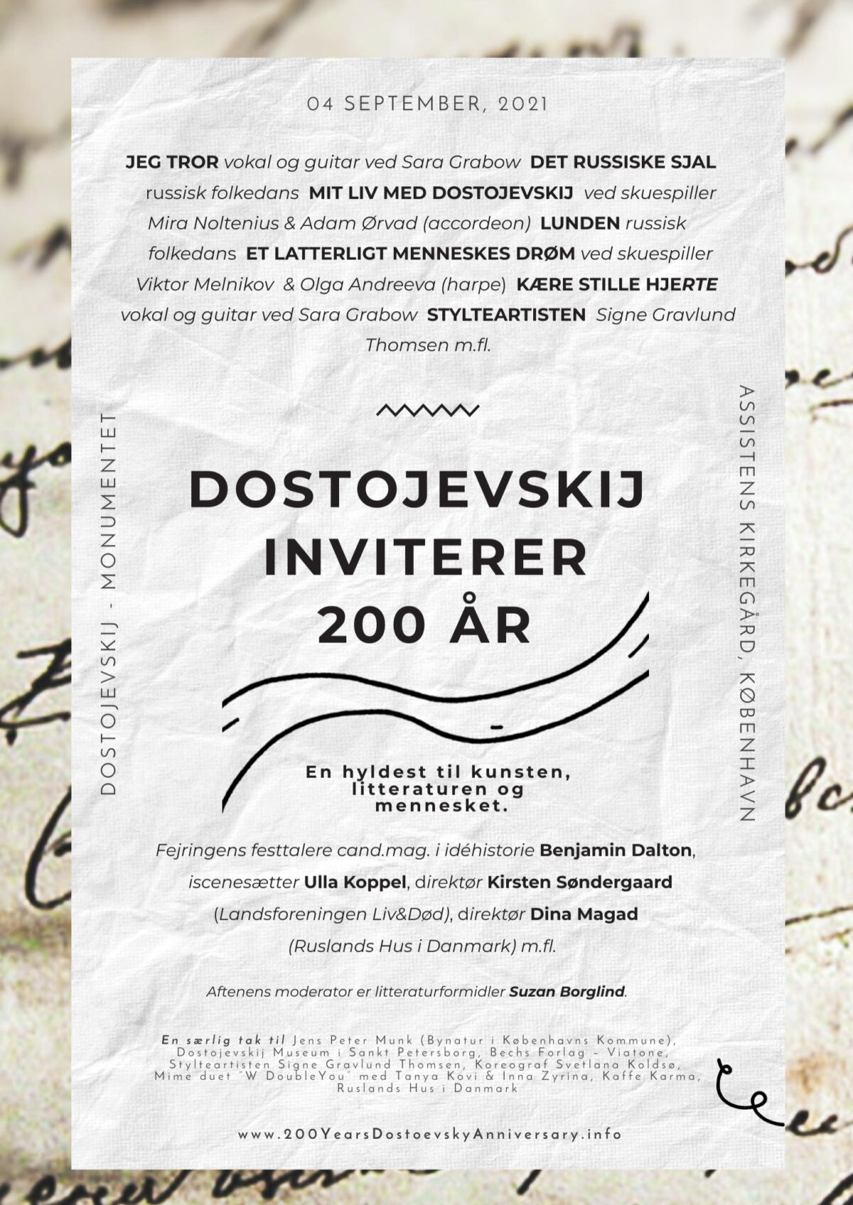 Dostojevskij Inviterer. I anledning af 200-året i 2021.